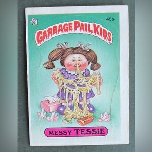 1985 Garbage Pail Kids Series 2 GPK OS2 45b MESSY TESSIE Excellent Condition